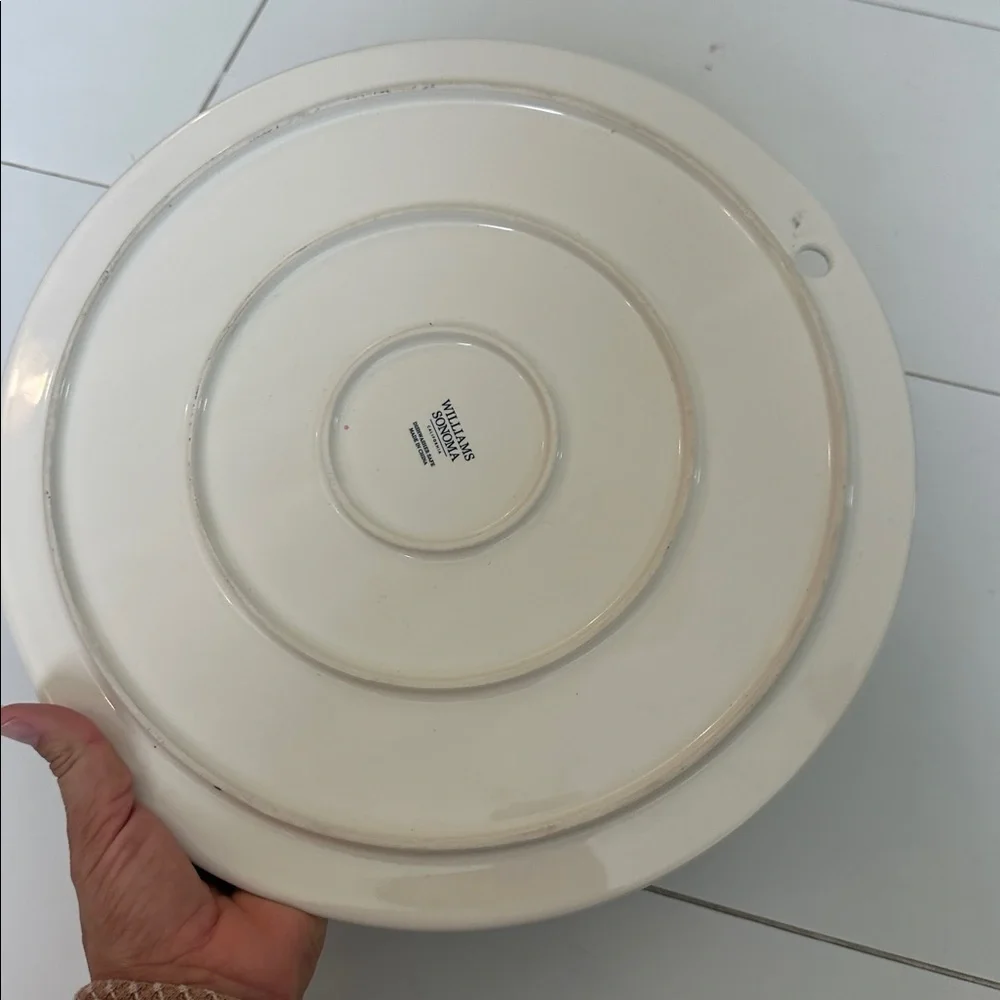 WILLIAMS SONOMA ~ SICILY ITALIAN MEDALLION ~ CHARGER / PLATTER / TRIVET ~ 13.5